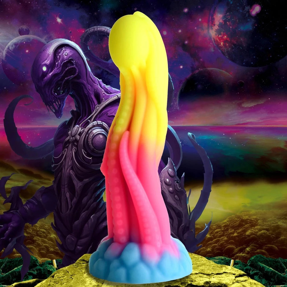 Creature Cocks 'Tenta-Glow' Glow-In-Dark Dildo