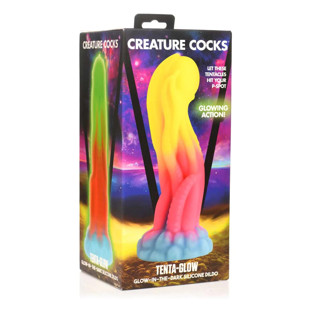 Creature Cocks 'Tenta-Glow' Glow-In-Dark Dildo
