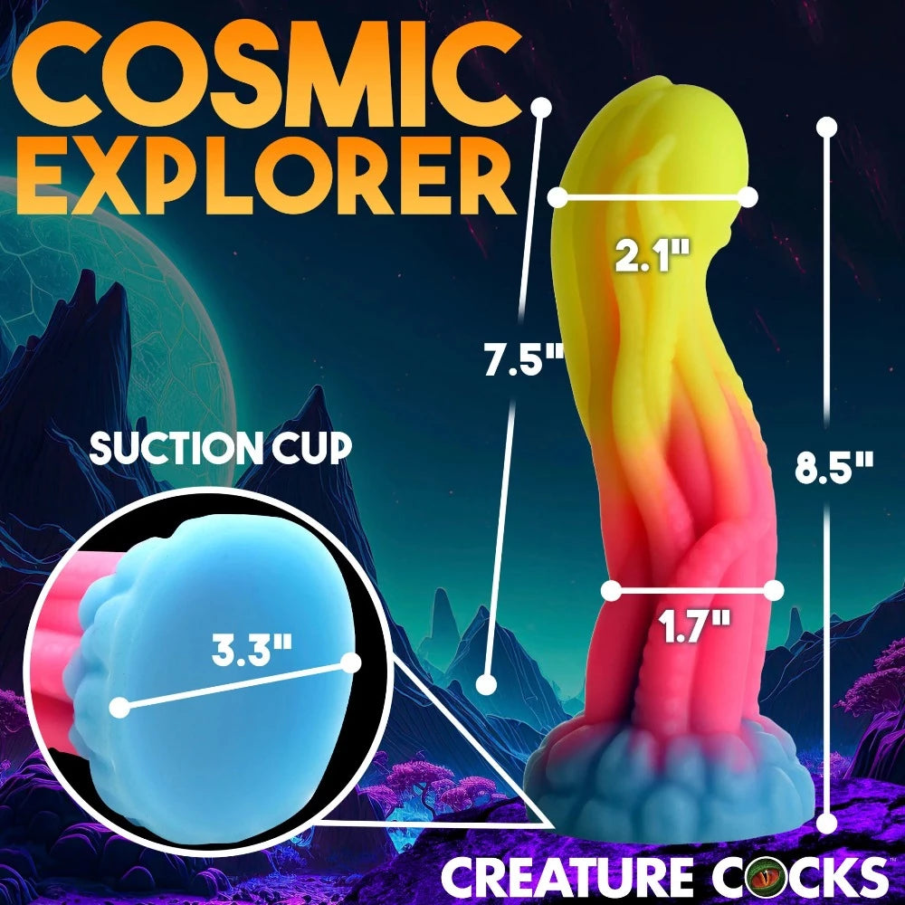 Creature Cocks 'Tenta-Glow' Glow-In-Dark Dildo