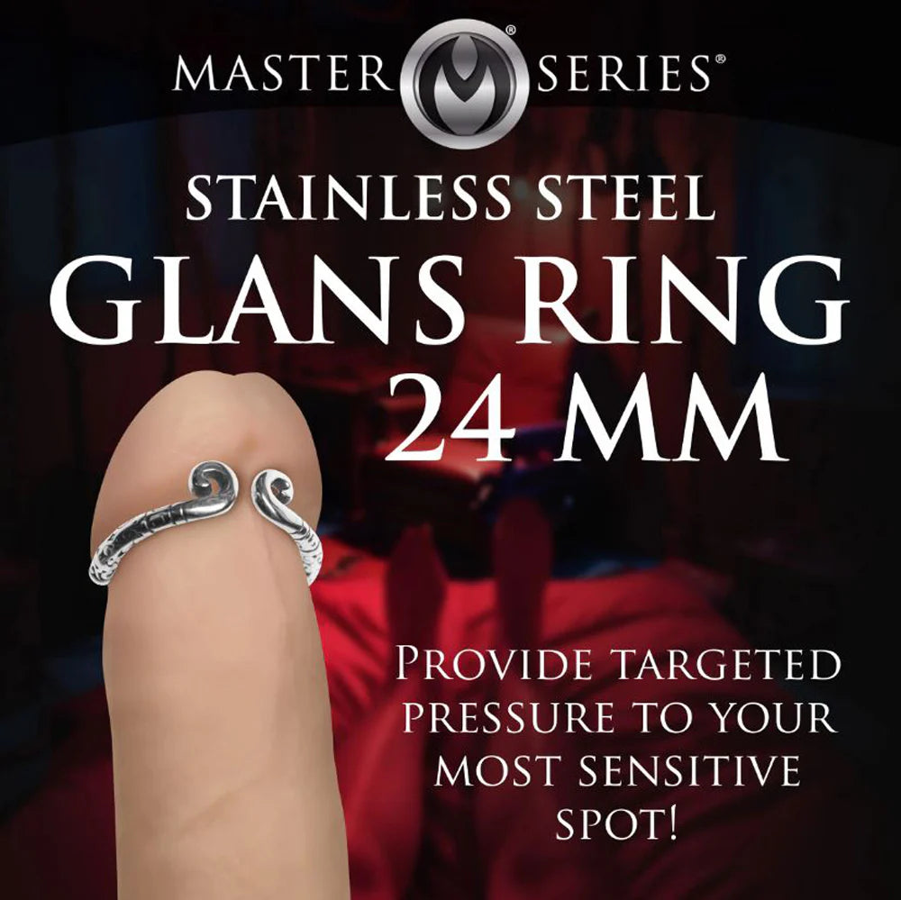 MS Kingpin Stainless Steel 'Glans' Ring 24mm