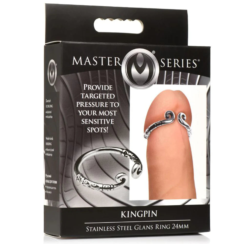 MS Kingpin Stainless Steel 'Glans' Ring 24mm