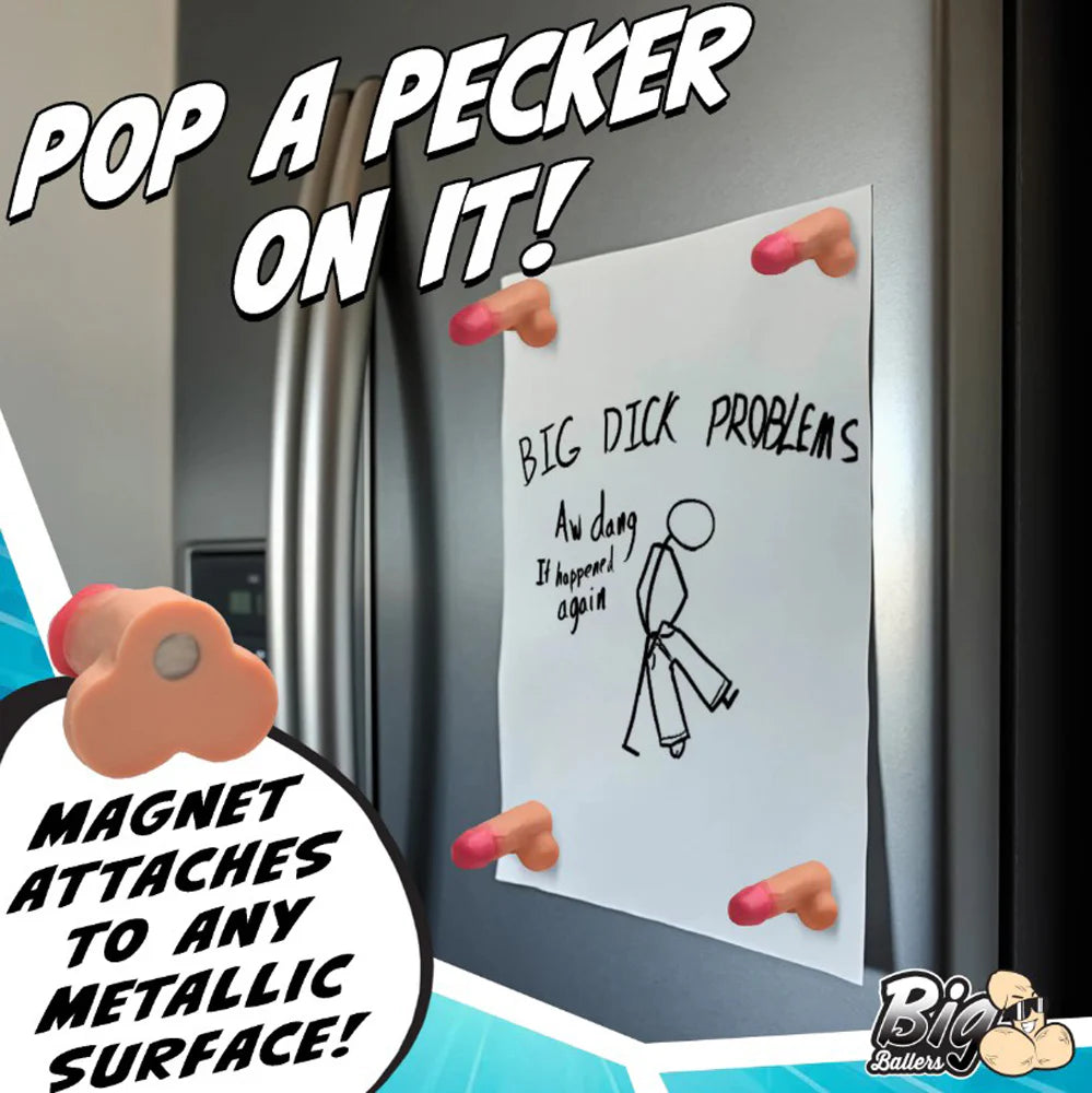 Magnetic Snap-On Peckers - 4pk