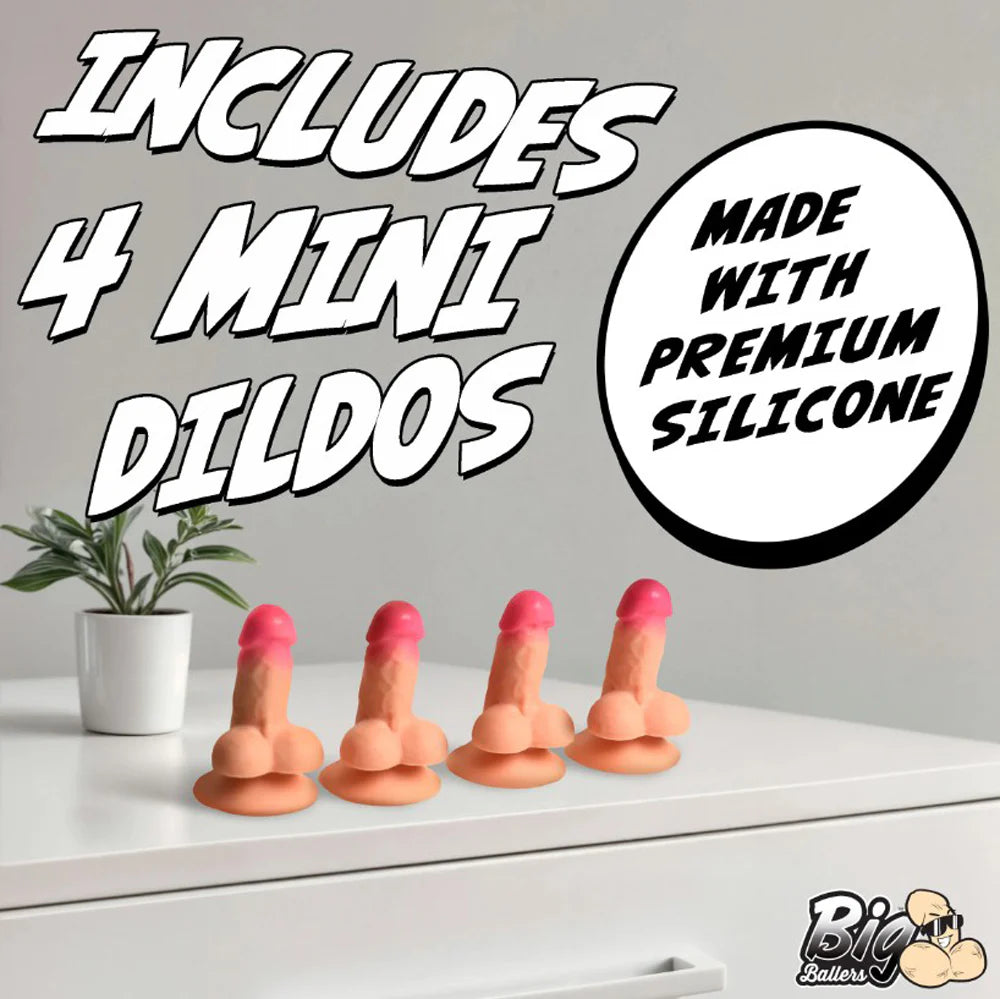 Suction Snap-On Peckers - 4pk