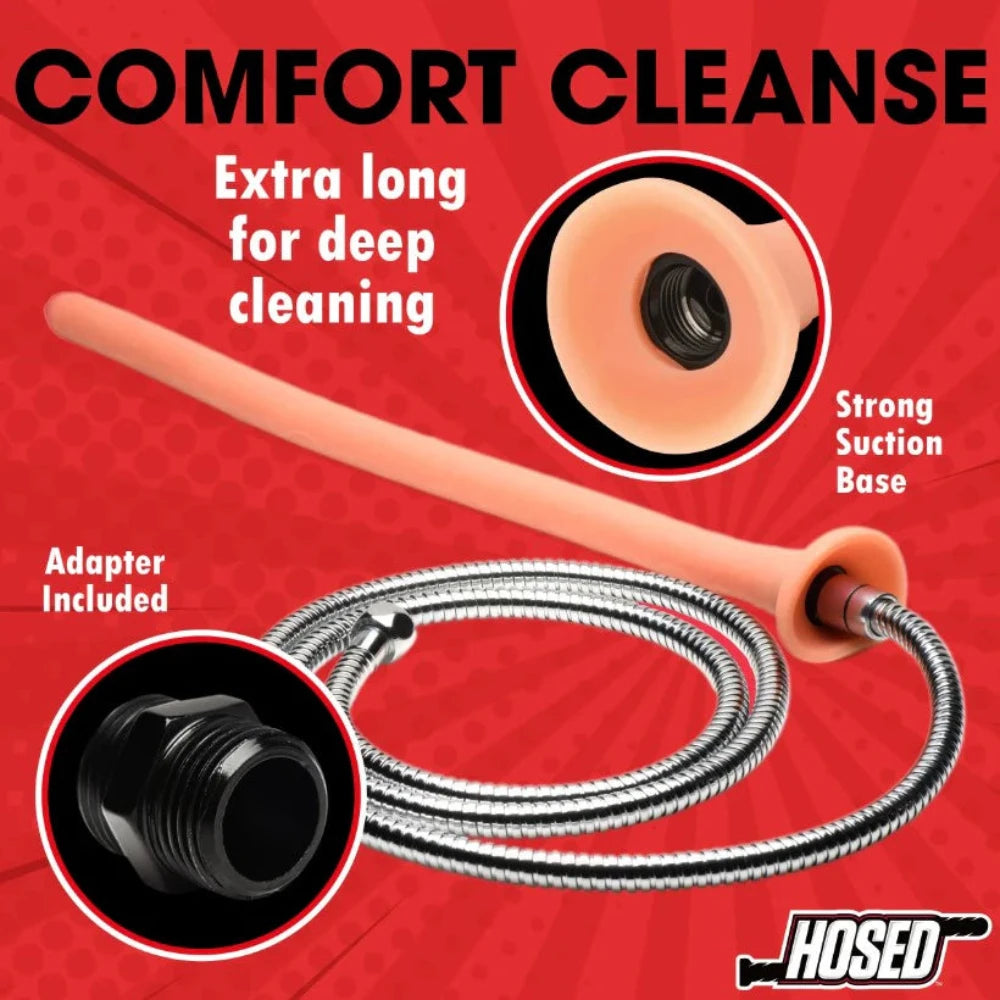 Hosed 19" Slim Penis Enema Hose