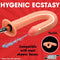 Hosed 15" Thick Penis Enema Hose