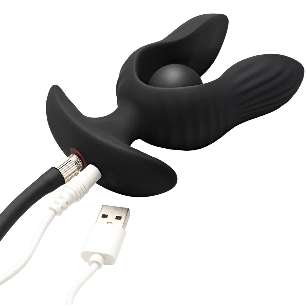 MS -Dark Pearl- Inflatable Vibrating Butt Plug