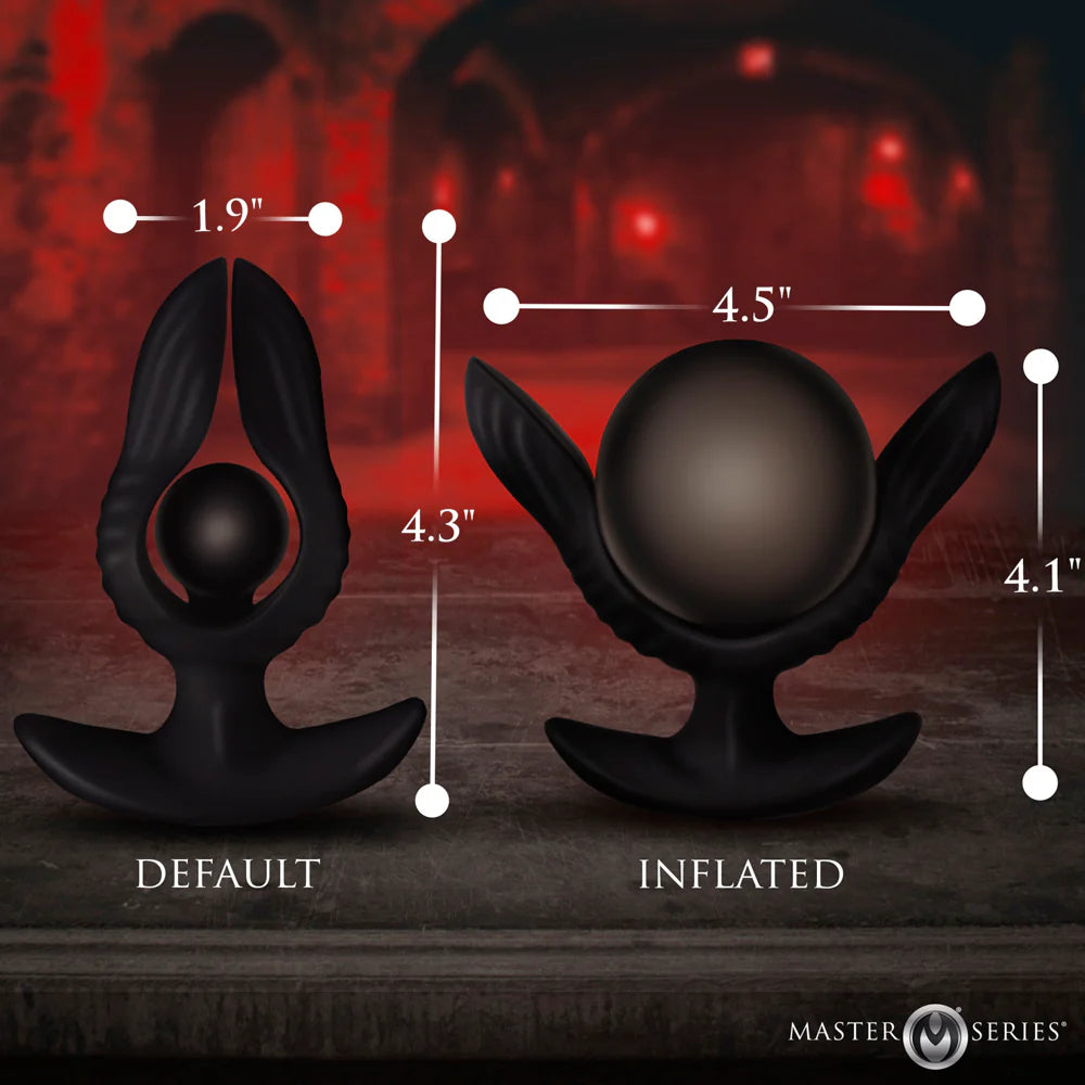 MS -Dark Pearl- Inflatable Vibrating Butt Plug