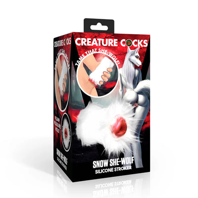 Creature Cocks 'Snow She-Wolf' Silicone Stroker