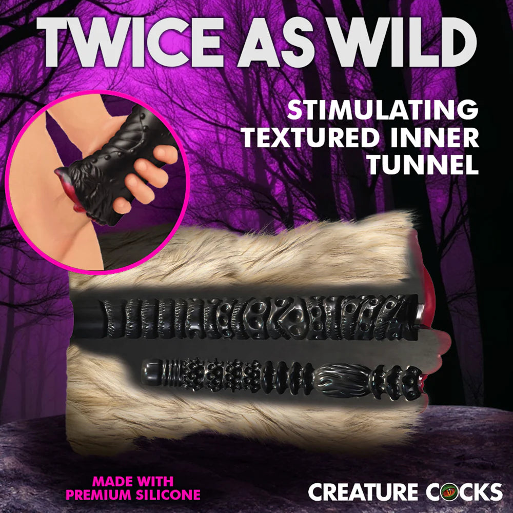 Creature Cocks 'Savage She-Wolf' Silicone Stroker