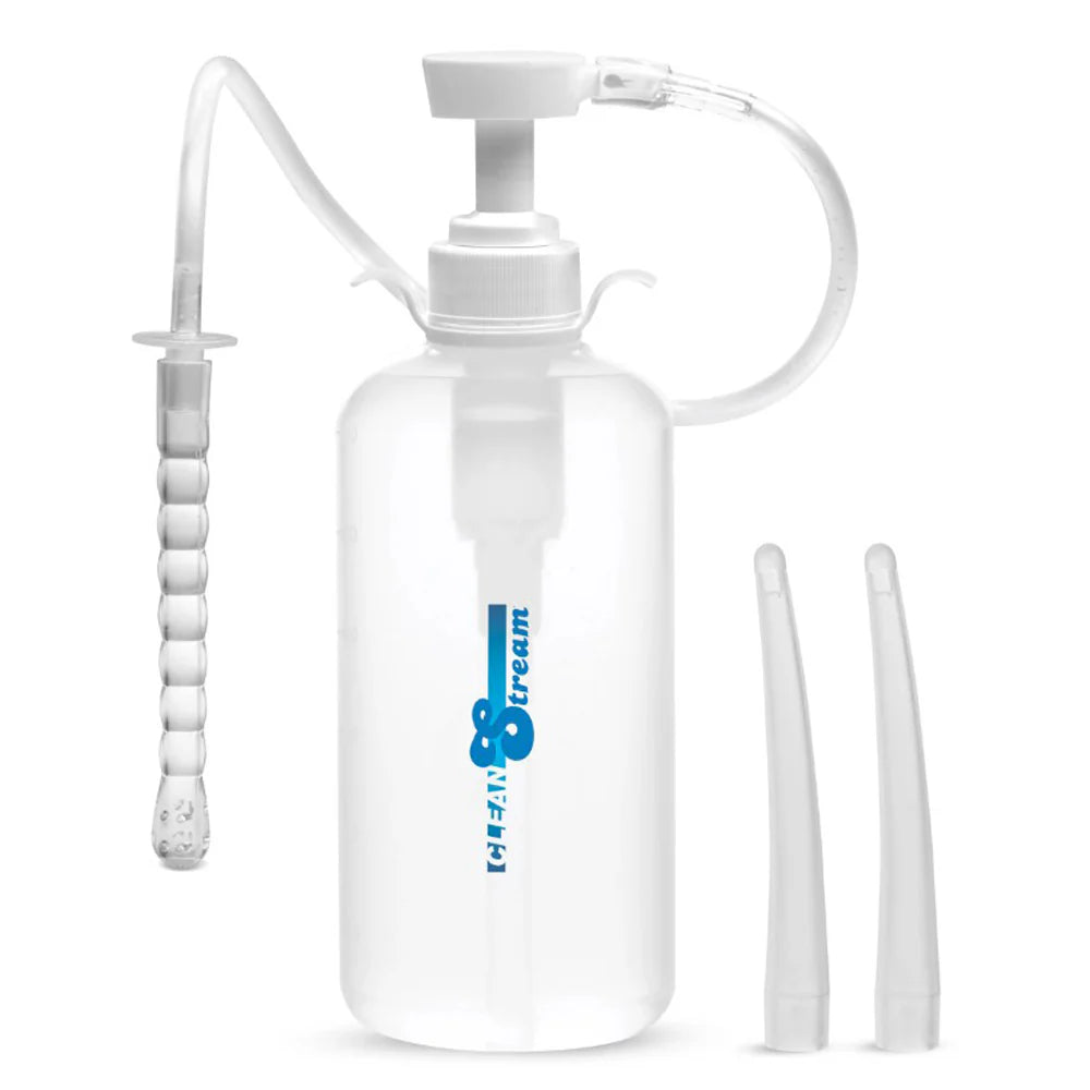 Clean Stream XL 600ml Enema Bottle w/ 3 Attachments