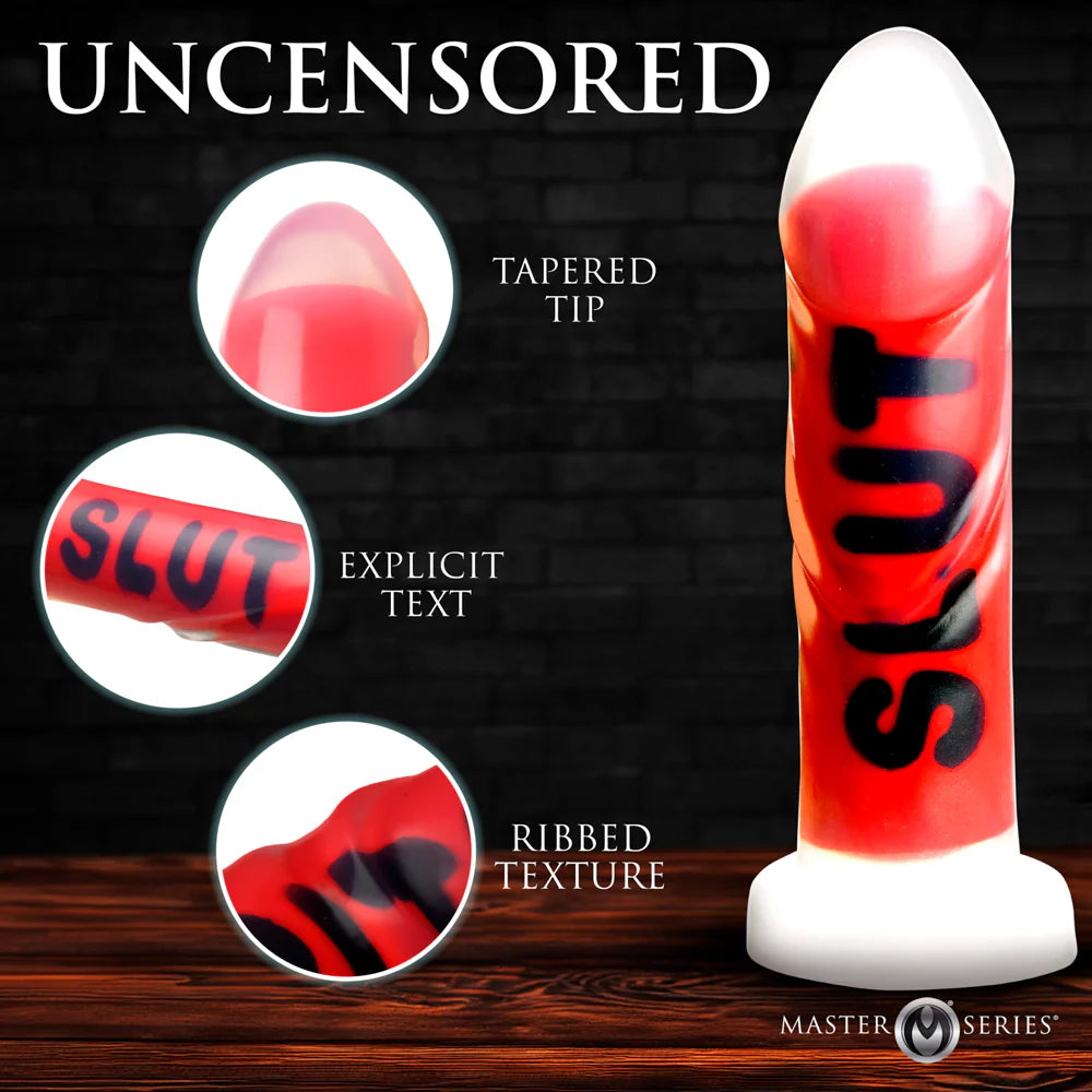 MS ''Slut'' Silicone Dildo