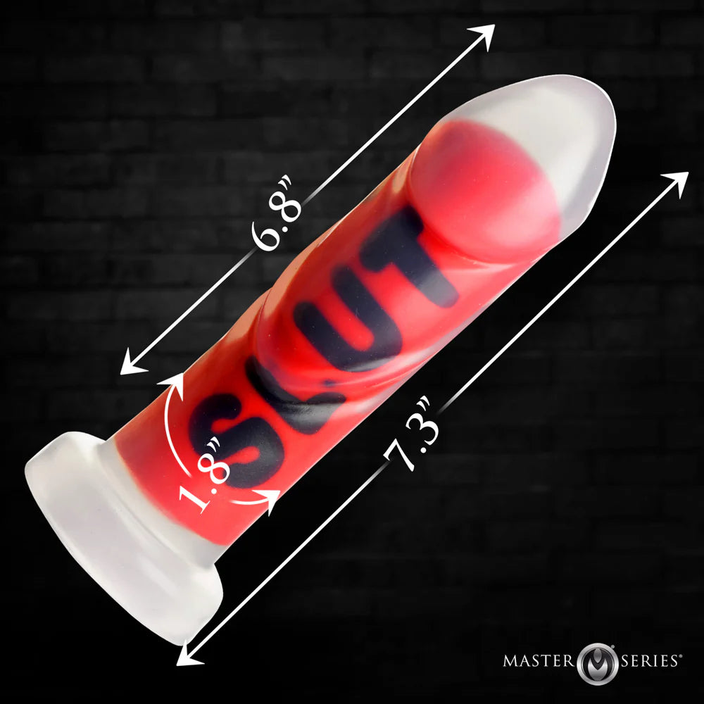 MS ''Slut'' Silicone Dildo