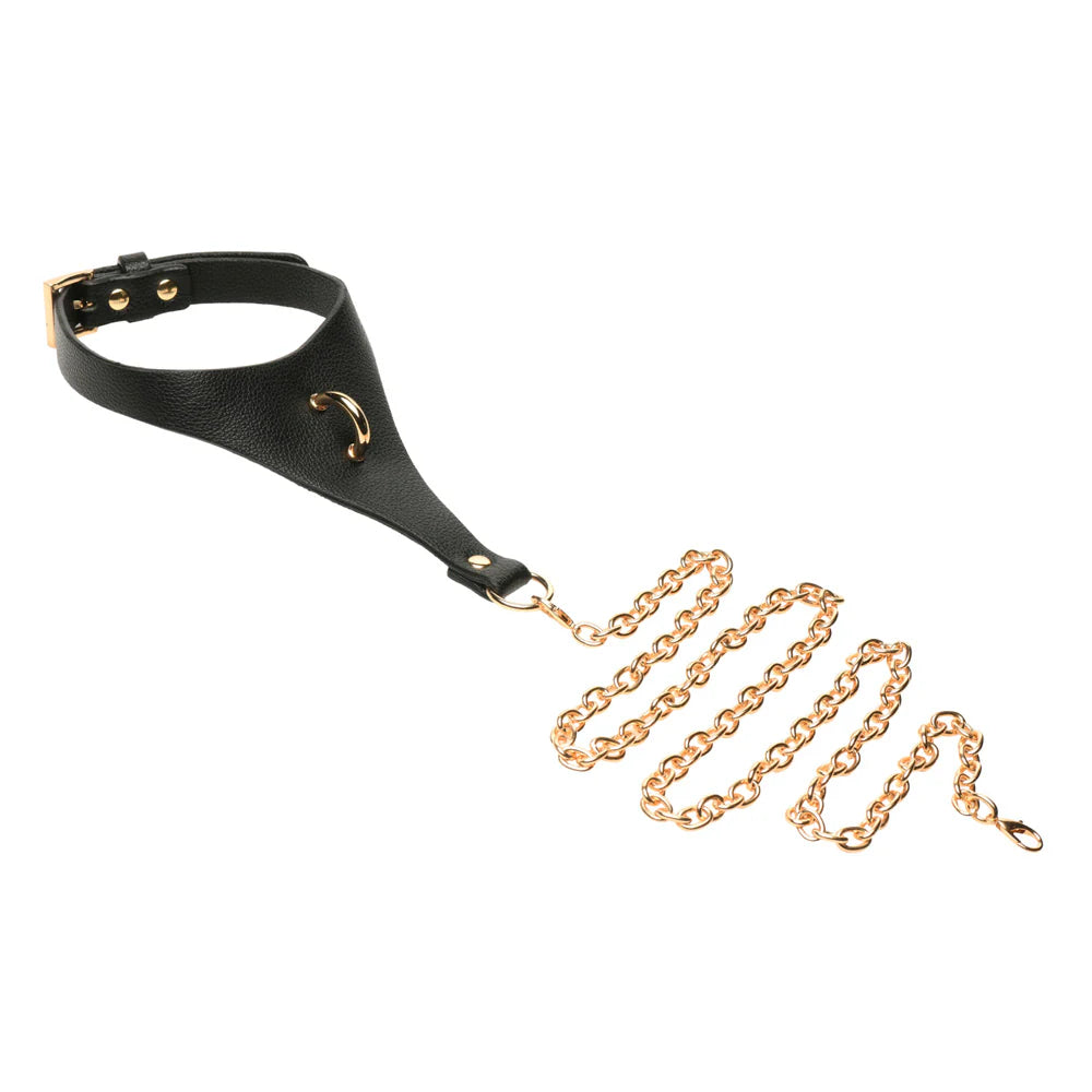 MS 'Captivate' Collar with Body Chain -Black