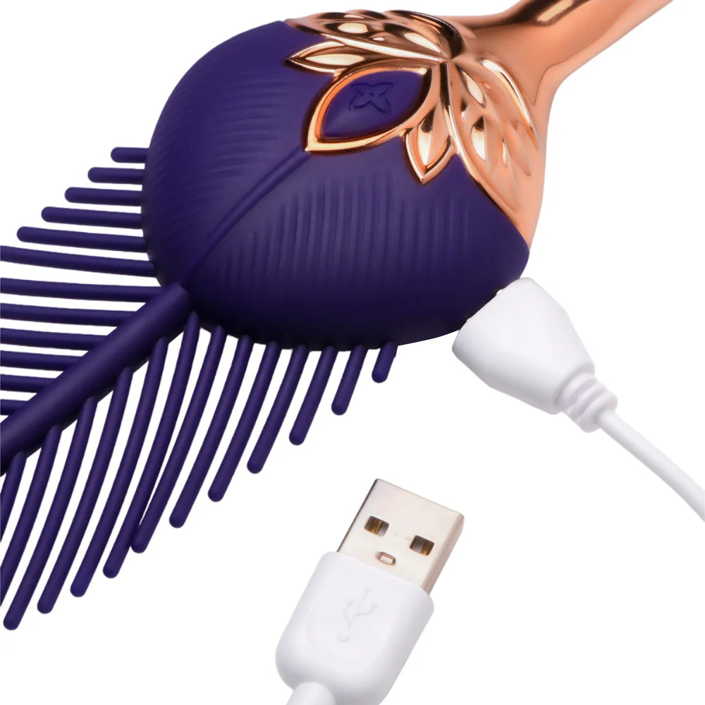 MS "The Tickler" Vibrating Silicone Feather