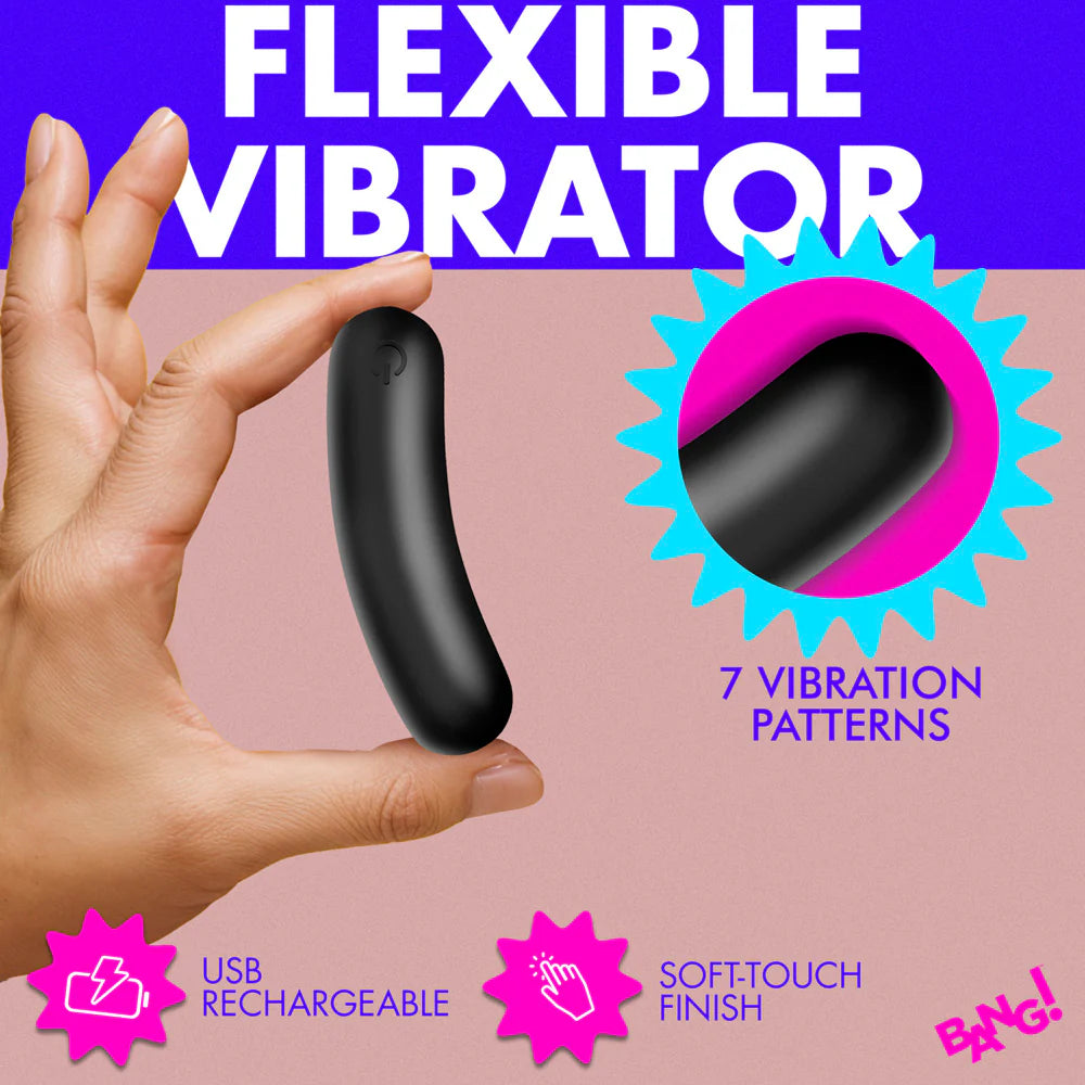 BANG! ''Flexible'' Silicone Bullet -Black