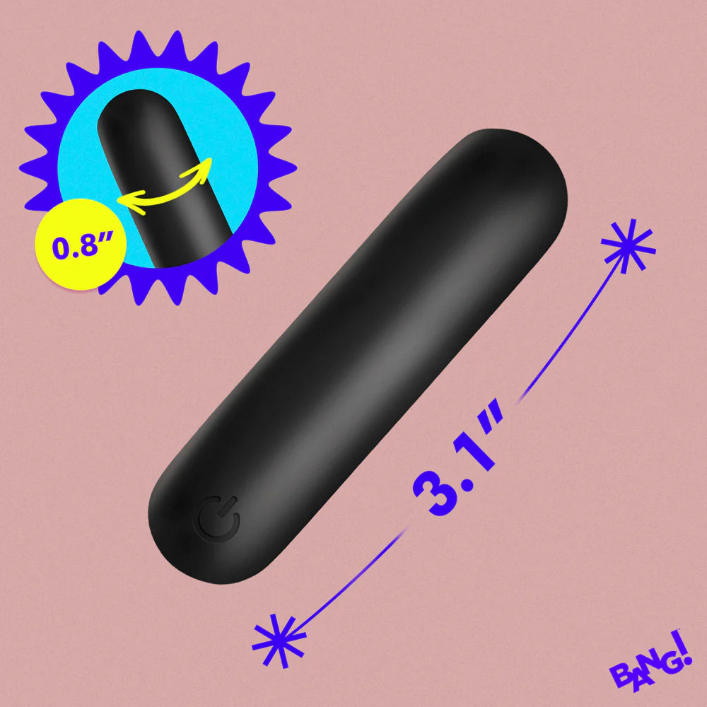 BANG! ''Flexible'' Silicone Bullet -Black