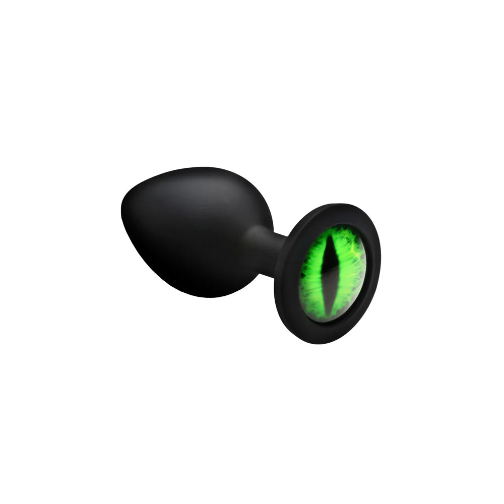 Creature Cocks 'Creature Eye' Green Eye Silicone Butt Plug -Medium