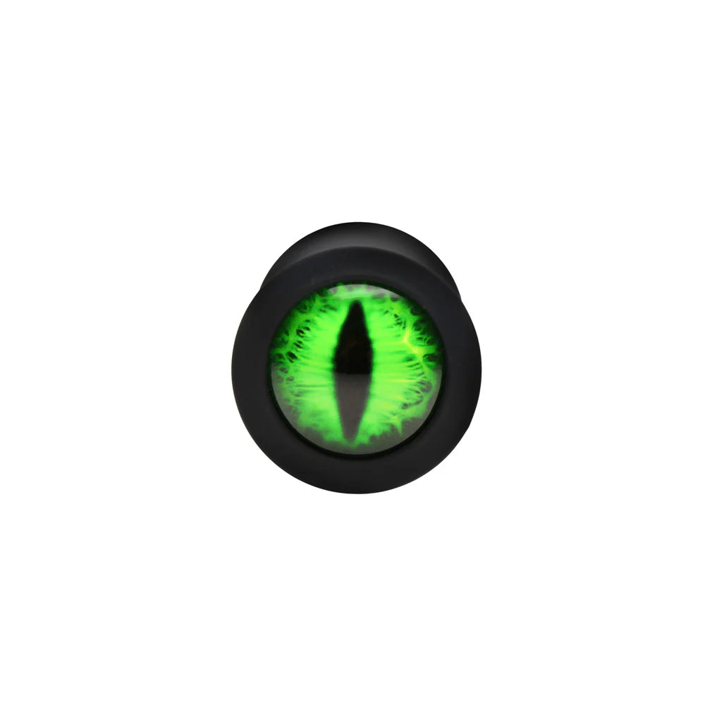 Creature Cocks 'Creature Eye' Green Eye Silicone Butt Plug -Medium