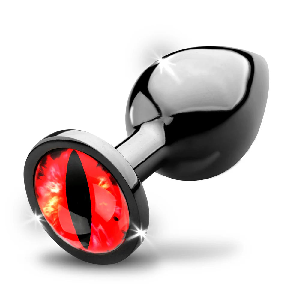 Creature Cocks 'Sinister Eye' Red Eye Metal Butt Plug -Medium