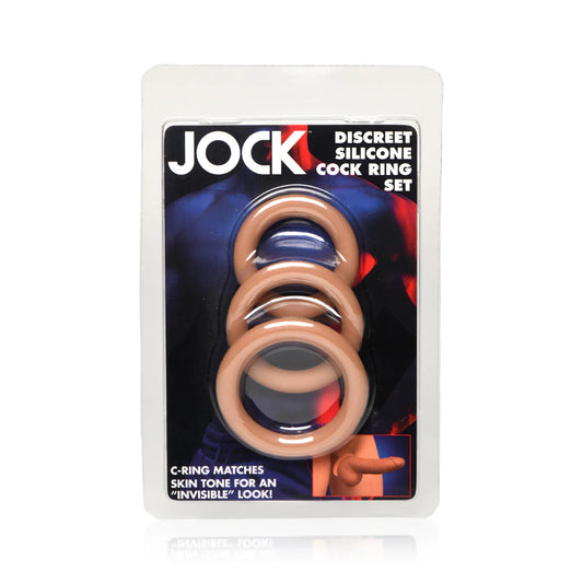 JOCK Discrete 'Tan' 3pc Cock Ring Set
