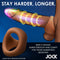 Jock Discreet Silicone ''Medium Tan'' Cock & Ball Ring