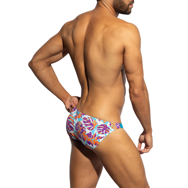 ES Collection Garden Rib Bikini Brief - Turquoise