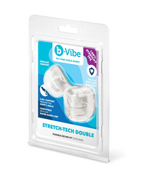b-Vibe Stretch-Tech Double Barrel Cock & Ball Ring
