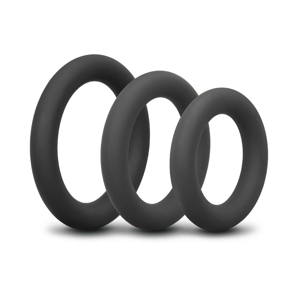 b-Vibe Snug Ring Swole 3-pack silicone cock rings