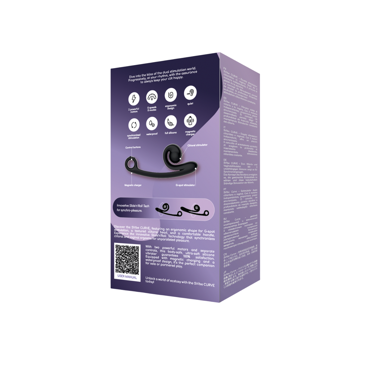 SVibe Snail Curve Vibrator - Black - view 3
