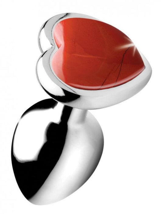 Booty Sparks "Red Jasper Heart" Anal Plug -Small