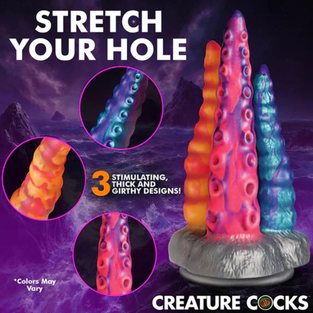 Creature Cocks 'Tenta-Trio' Dildo