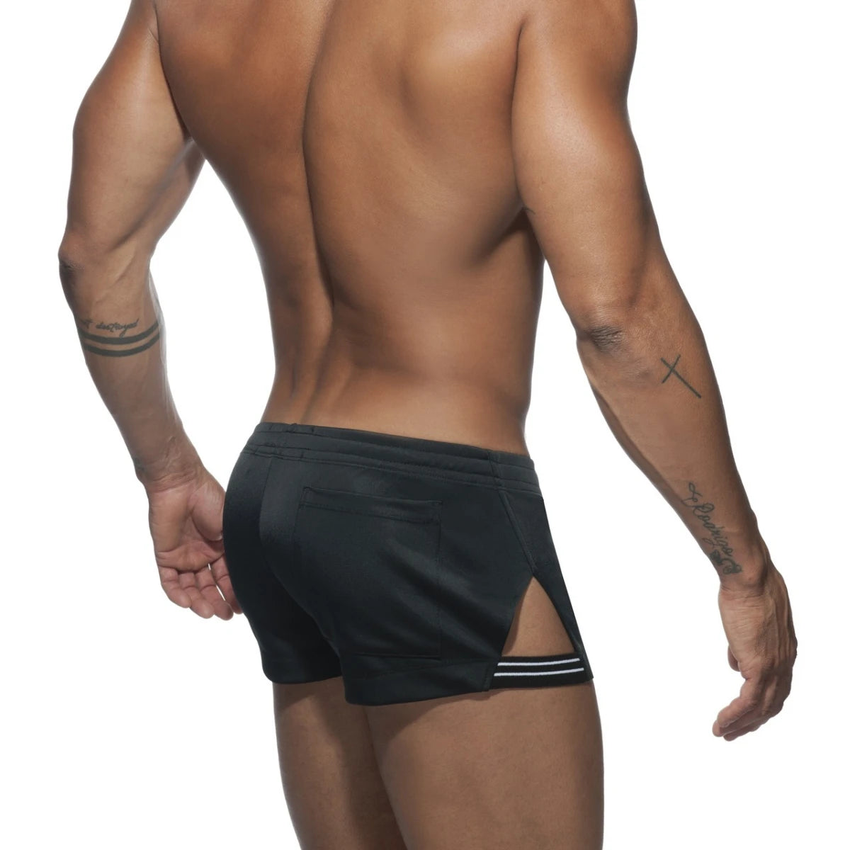Addicted Side Stripe Short - Red