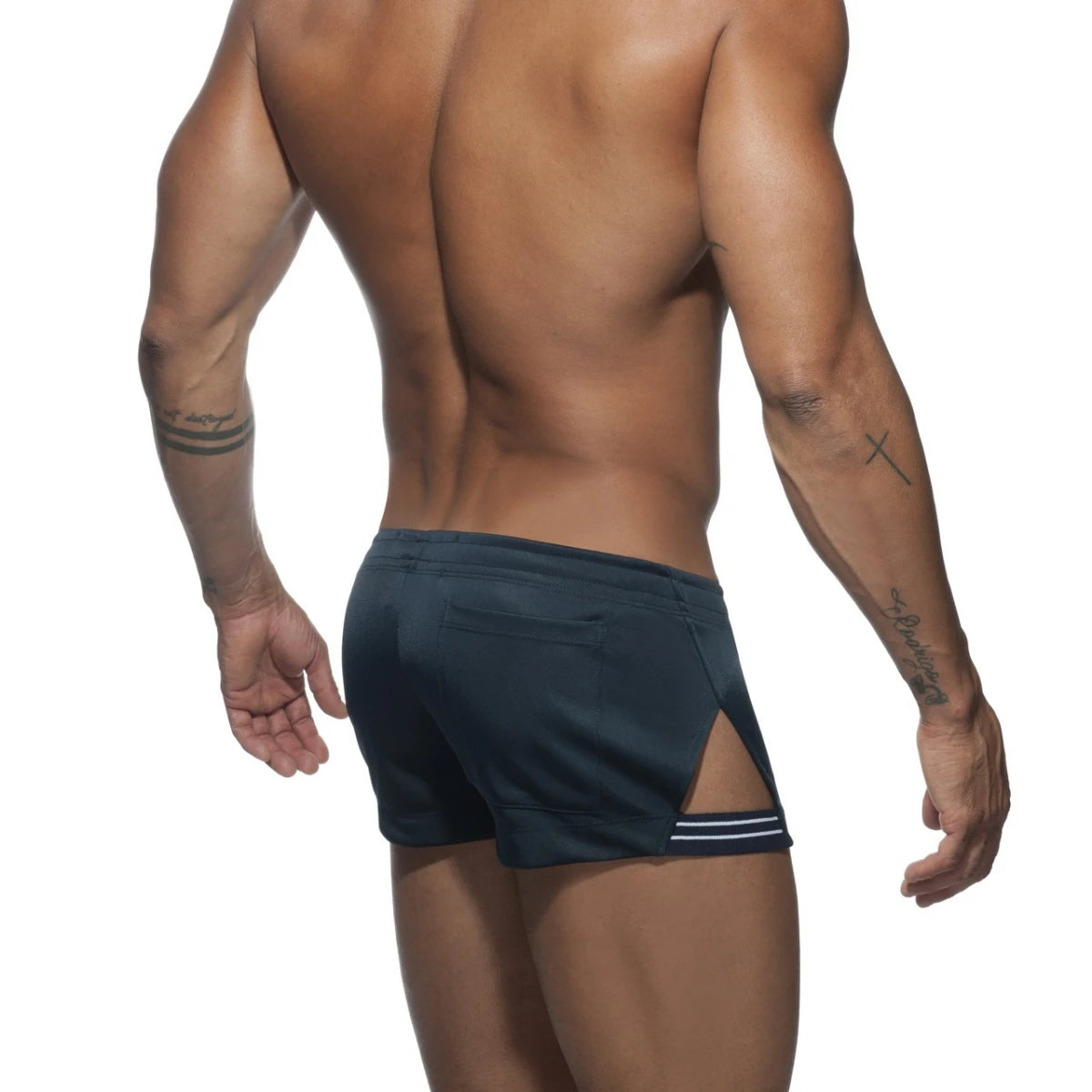 Addicted Side Stripe Short - Red
