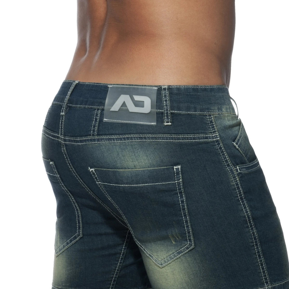 Addicted Squat Short Jeans - Blue Jeans