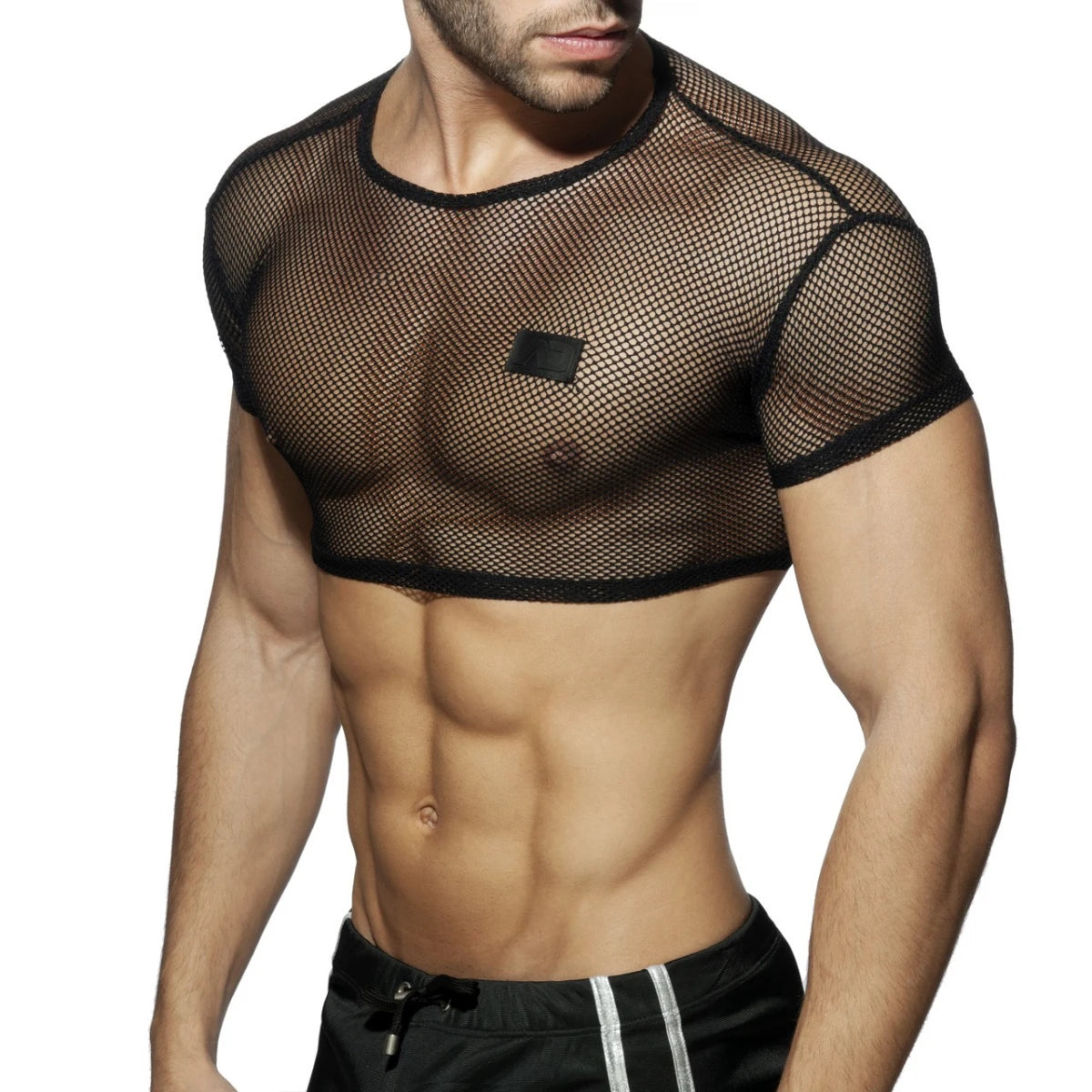 Addicted C-Through Crop Top - White