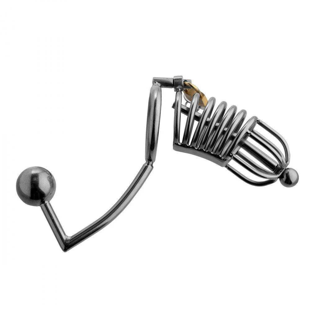 MS Condemned Penetration Cage w/ Anal + Urethral Insertion