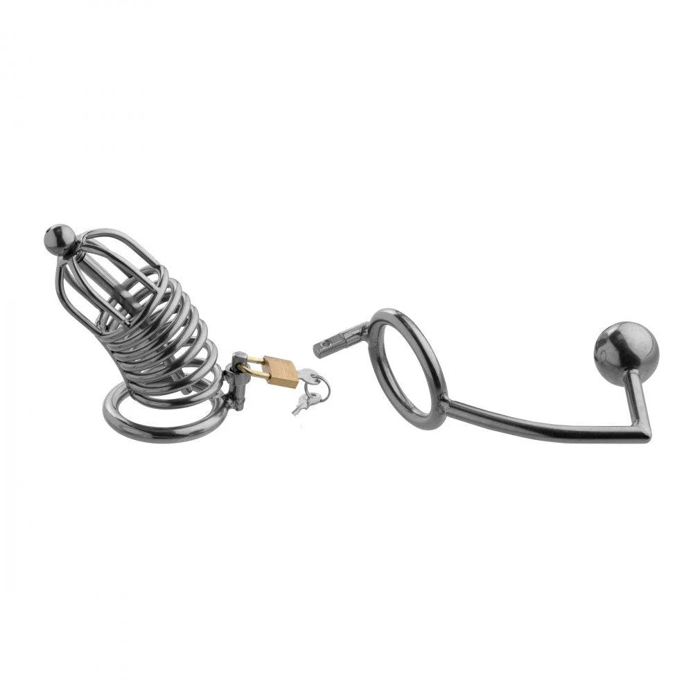 MS Condemned Penetration Cage w/ Anal + Urethral Insertion