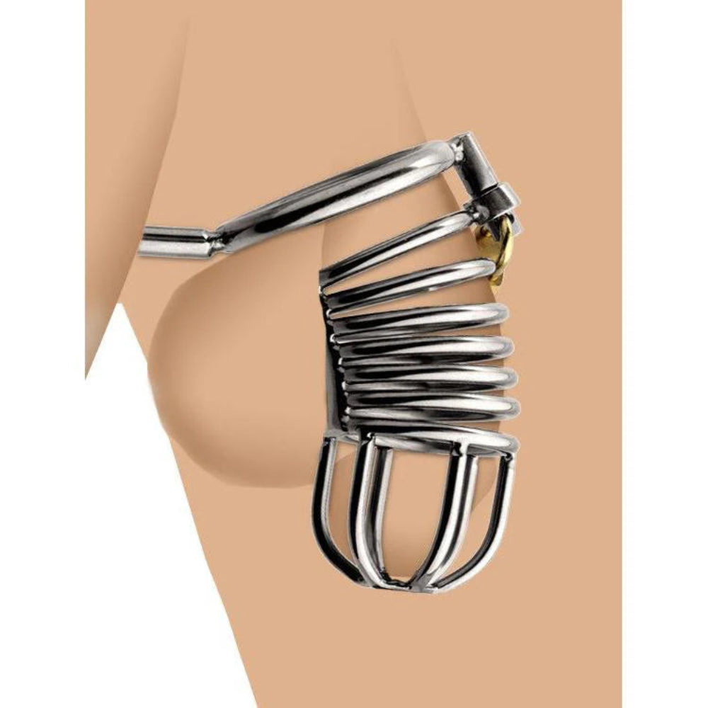 MS Condemned Penetration Cage w/ Anal + Urethral Insertion