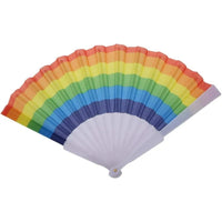 Rainbow Pride Hand Fan - Small, Plastic