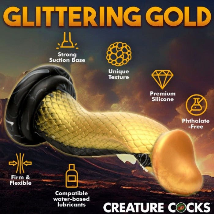 Creature Cocks "Golden Mamba" Dildo