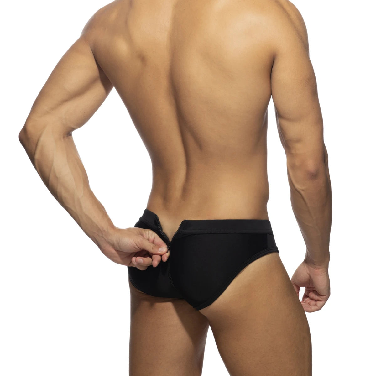 Addicted Allover Zip Swim Brief
