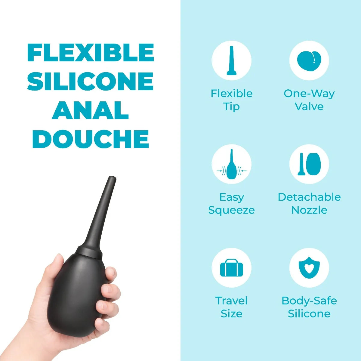 b-vibe 'Flexible' Silicone Anal Douche