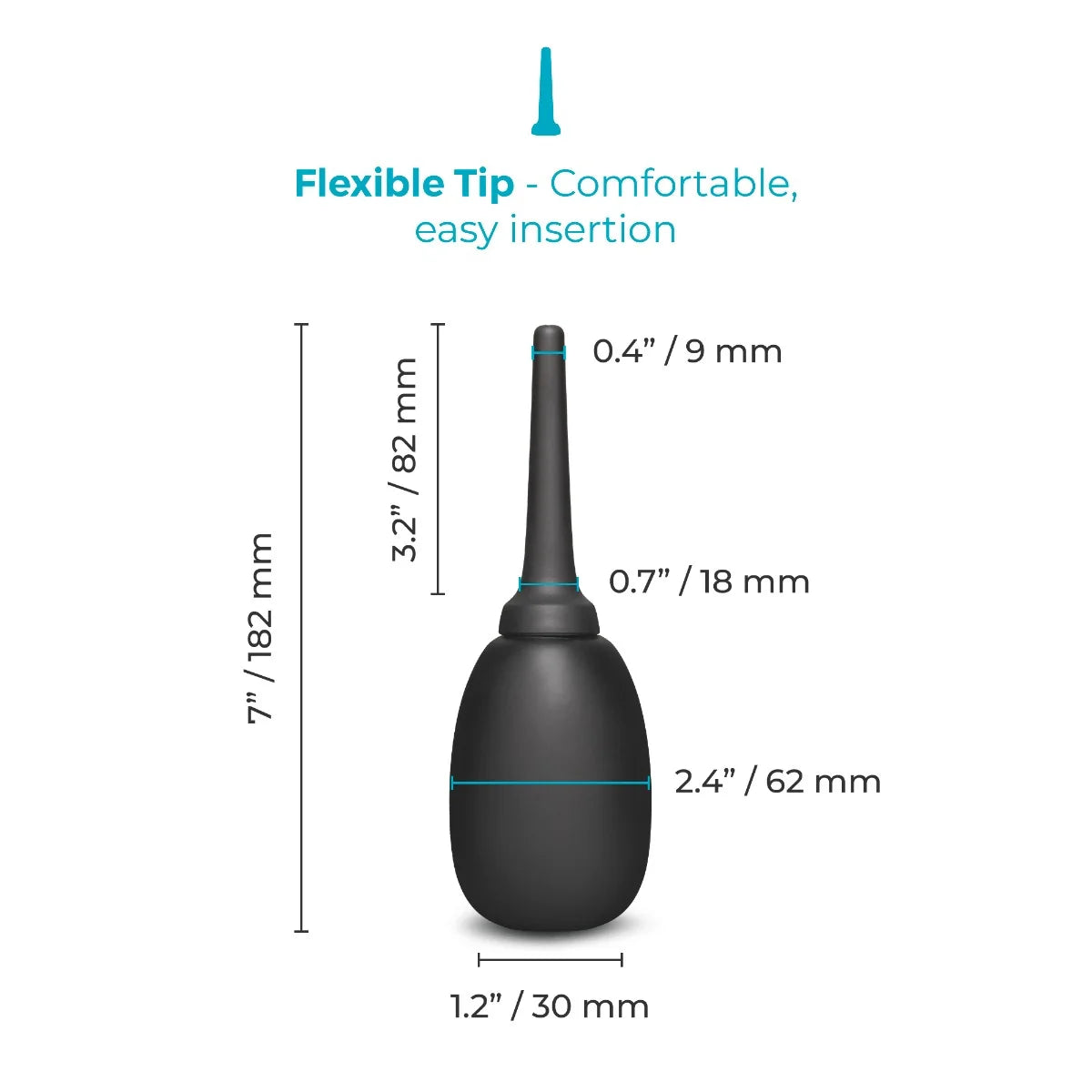 b-vibe 'Flexible' Silicone Anal Douche