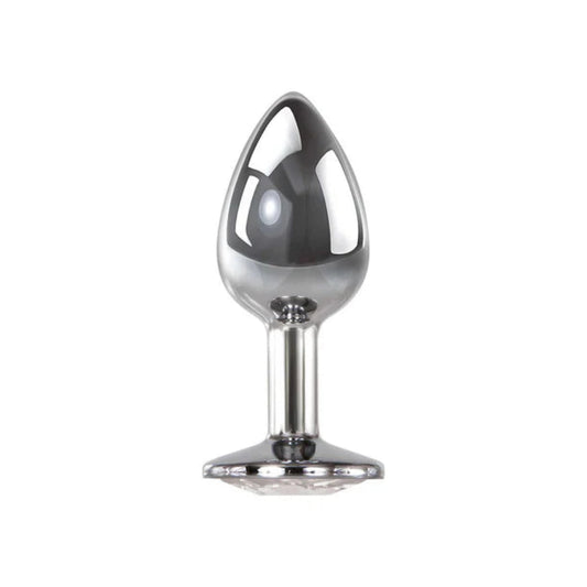 Adam & Eve 'Clear' Gem Anal Plug -Medium