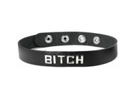 Leather Wordband Collar - Bitch