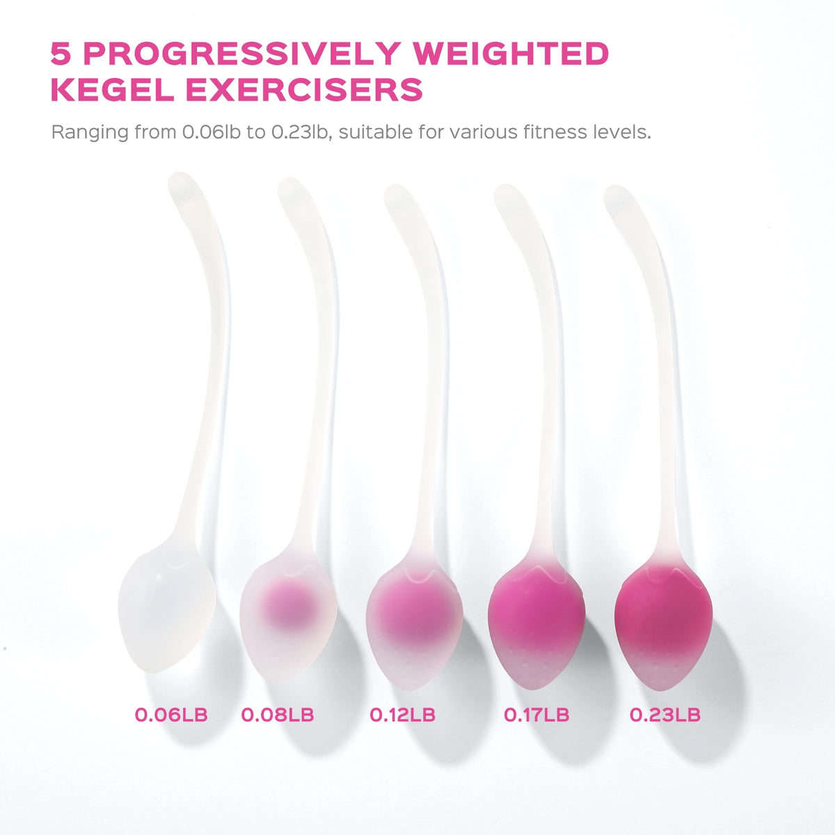 Honey "Berry" 5 Weighted Kegel Training Set
