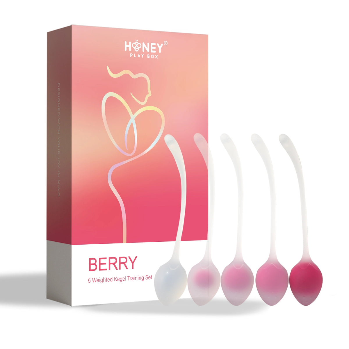 Honey "Berry" 5 Weighted Kegel Training Set