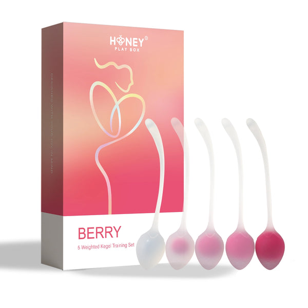 Honey "Berry" 5 Weighted Kegel Training Set