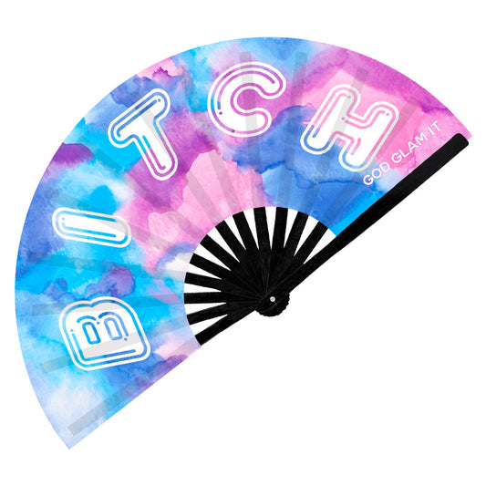 Bitch Pride Hand Fan - Wooden