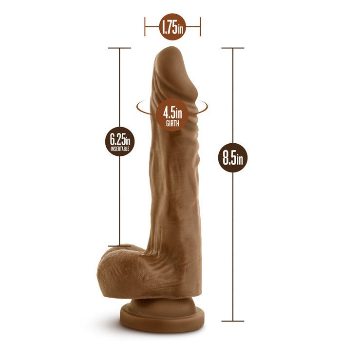 Dr. Skin 'Stud Muffin' 8.5 Realistic Cock -Chocolate